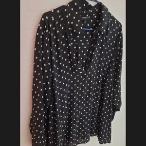 Torrid Harper Polka Dot Blouse